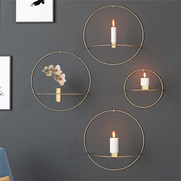 Florero y Candelabro de pared