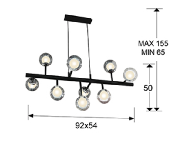 Lámpara de techo Ordu