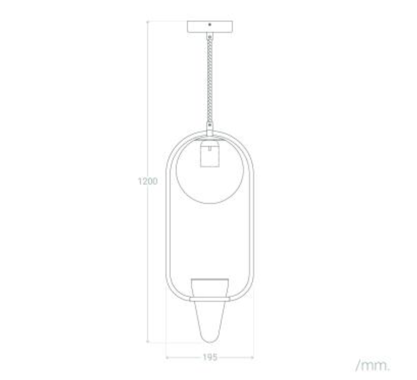 Lámpara de techo Mallawi