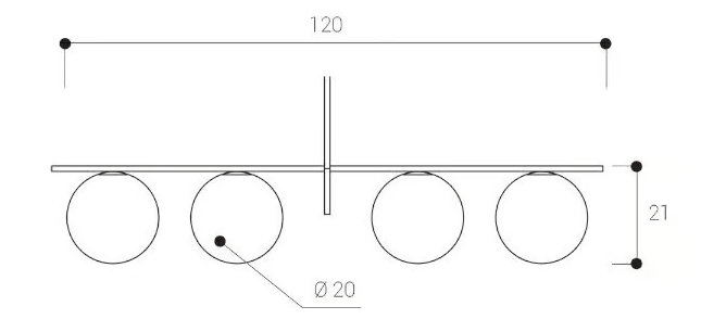 Lámpara de techo Mulhouse