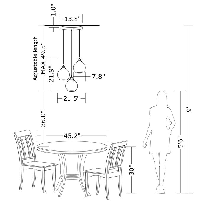 Lámpara de techo Ibague