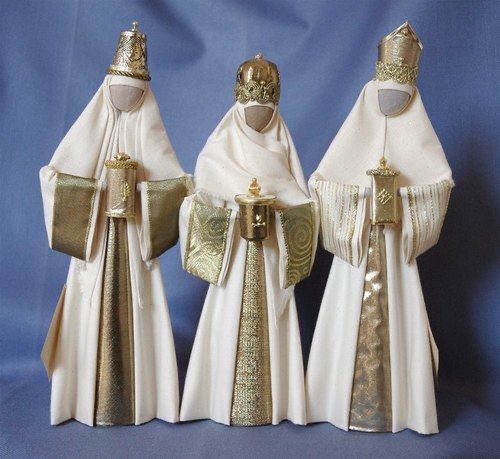 Pesebre blanco en Lino