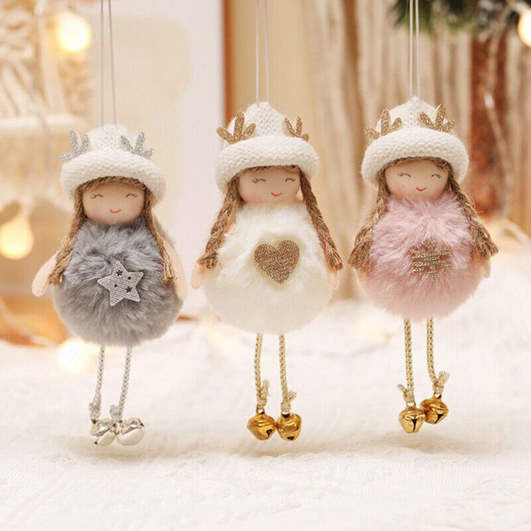muñeca navideña colgante
