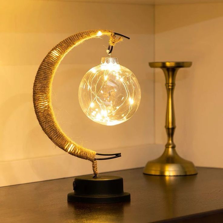 Lámpara Artesanal de mesa Media Luna
