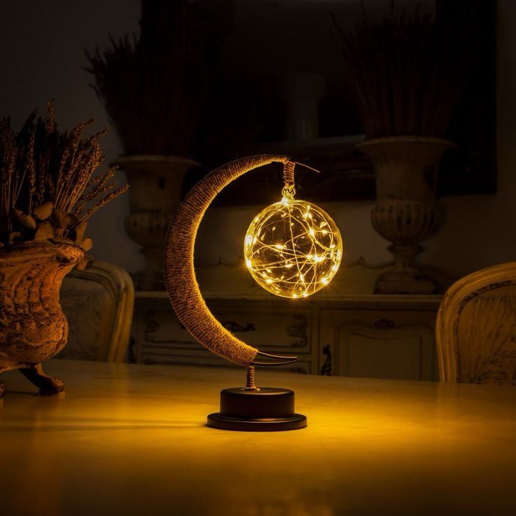 Lámpara Artesanal de mesa Media Luna