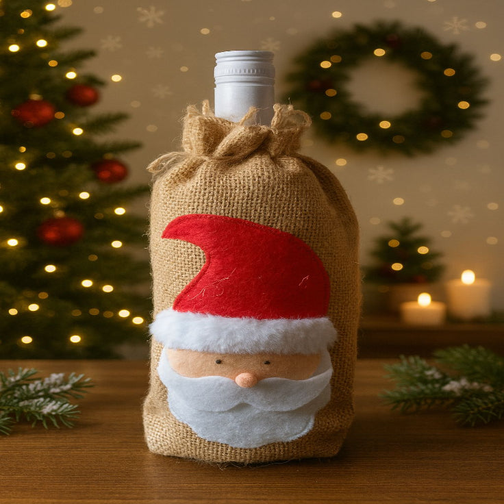 Botellero Navideño Papá Noel Promoción
