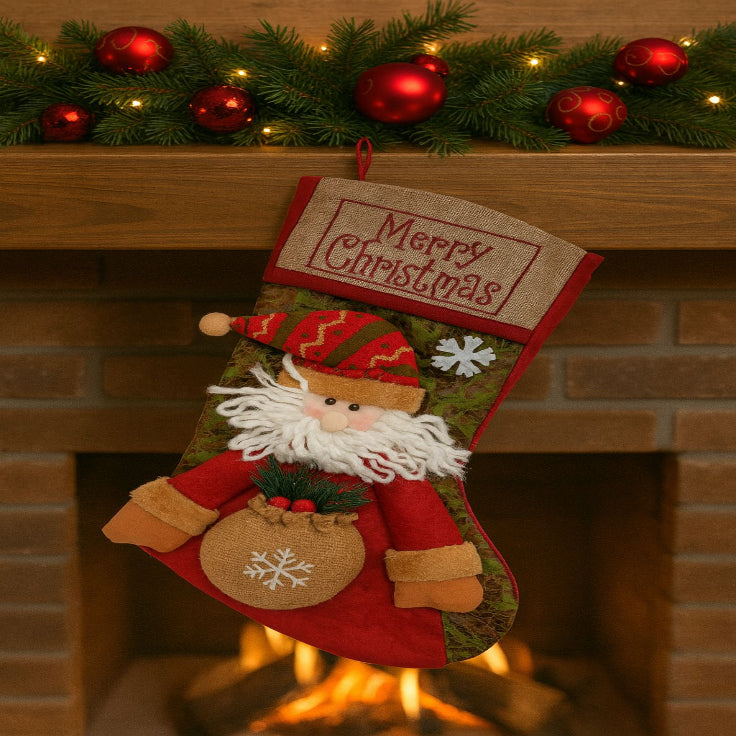 Bota Navideña Santa Promoción