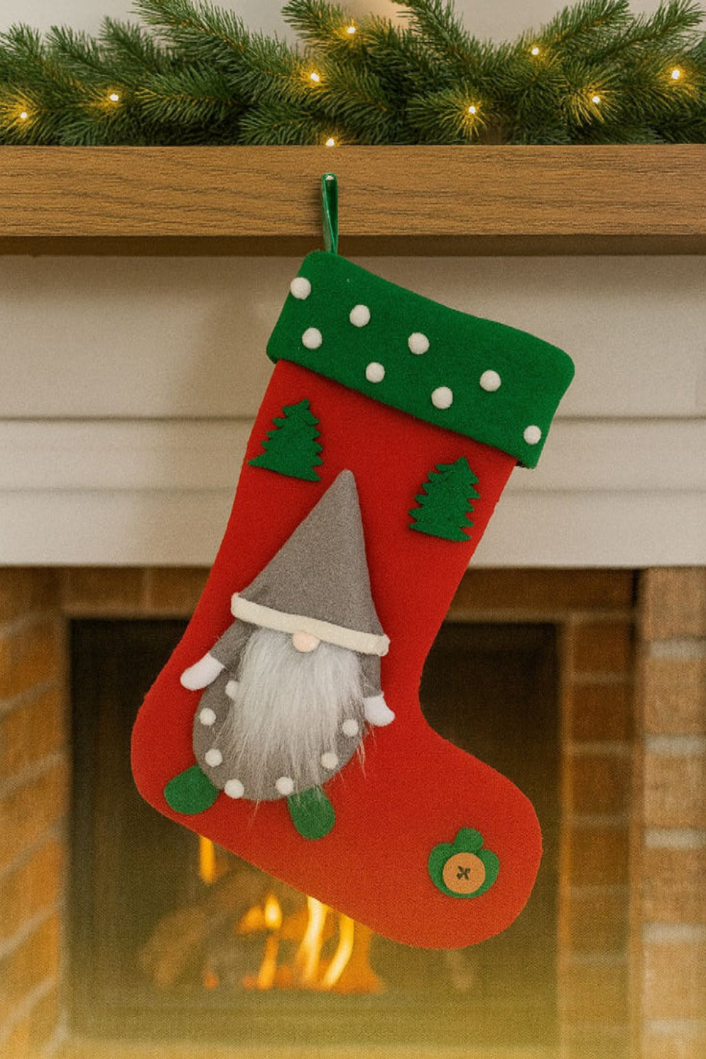 Bota Navideña Gris Promoción