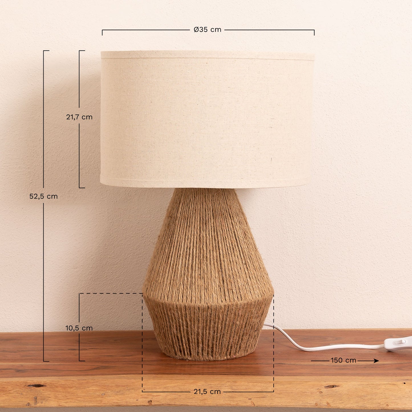 Lámpara Artesanal de mesa Tuparro