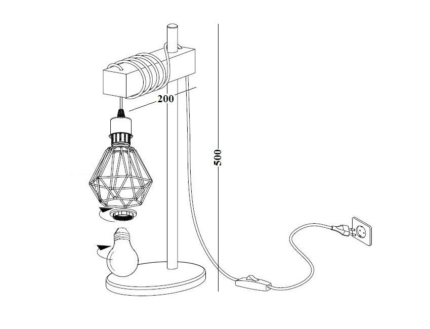 Lámpara de mesa Cancun