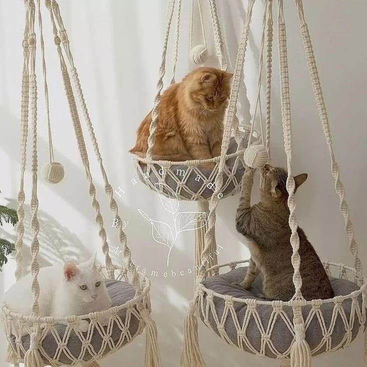 Hamaca tejido para gato Milo