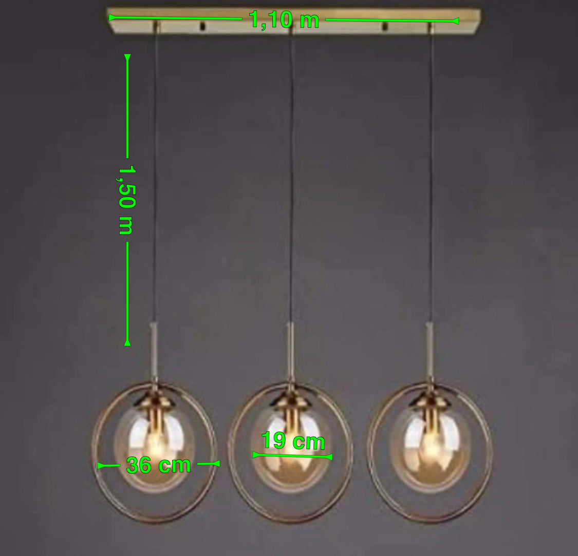 Lampara de techo Mumbai x3