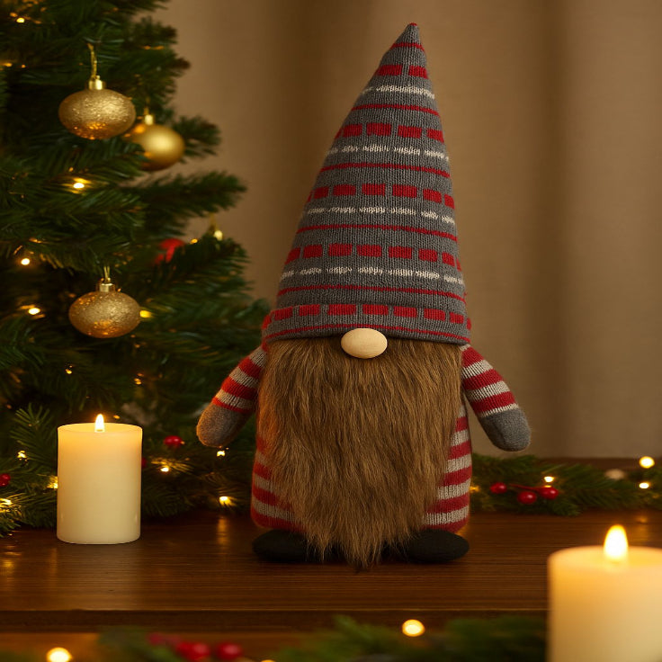 Gorro Navideño para Vino Gris Promoción