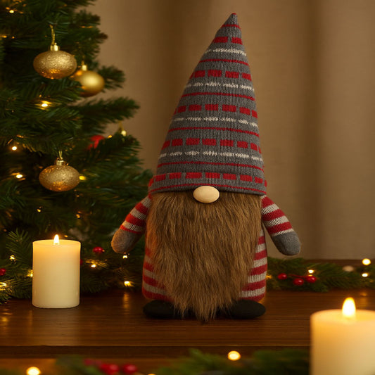 Gorro Navideño para Vino Gris Promoción