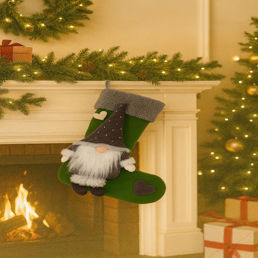 Bota  Navideña Gnomo Oscuro Promoción