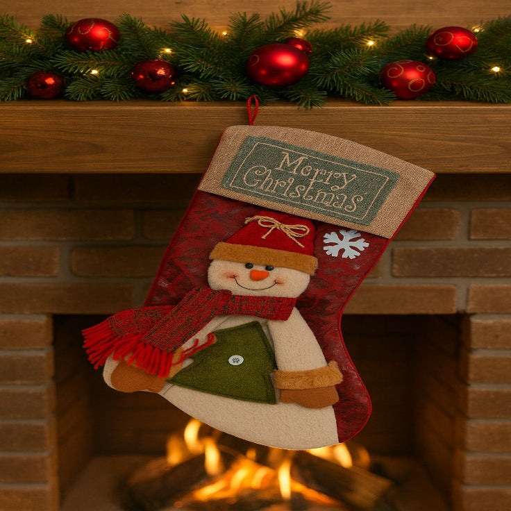 Bota Navideña Muñeco de Nieve Promoción