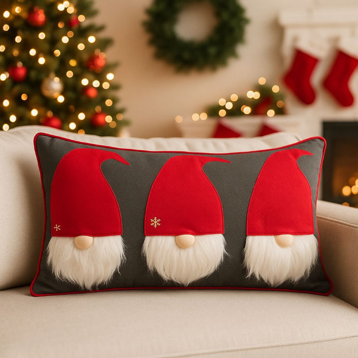 Cojín Navideño Gnomos Promoción