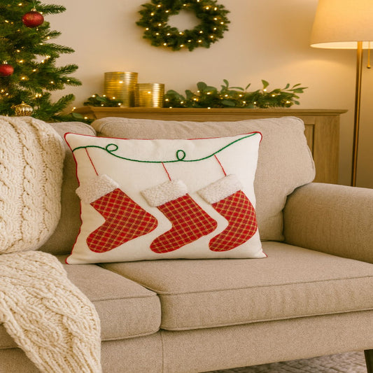 Cojín Navideño Botas Promoción