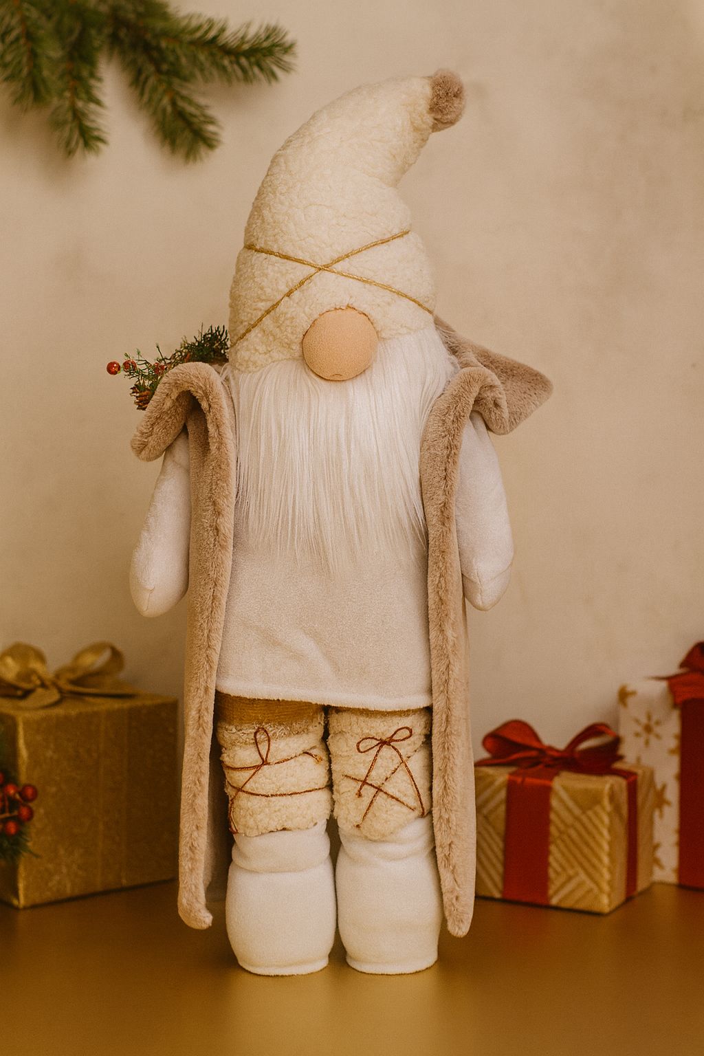 Papá Noel Blanco Navideño Promoción