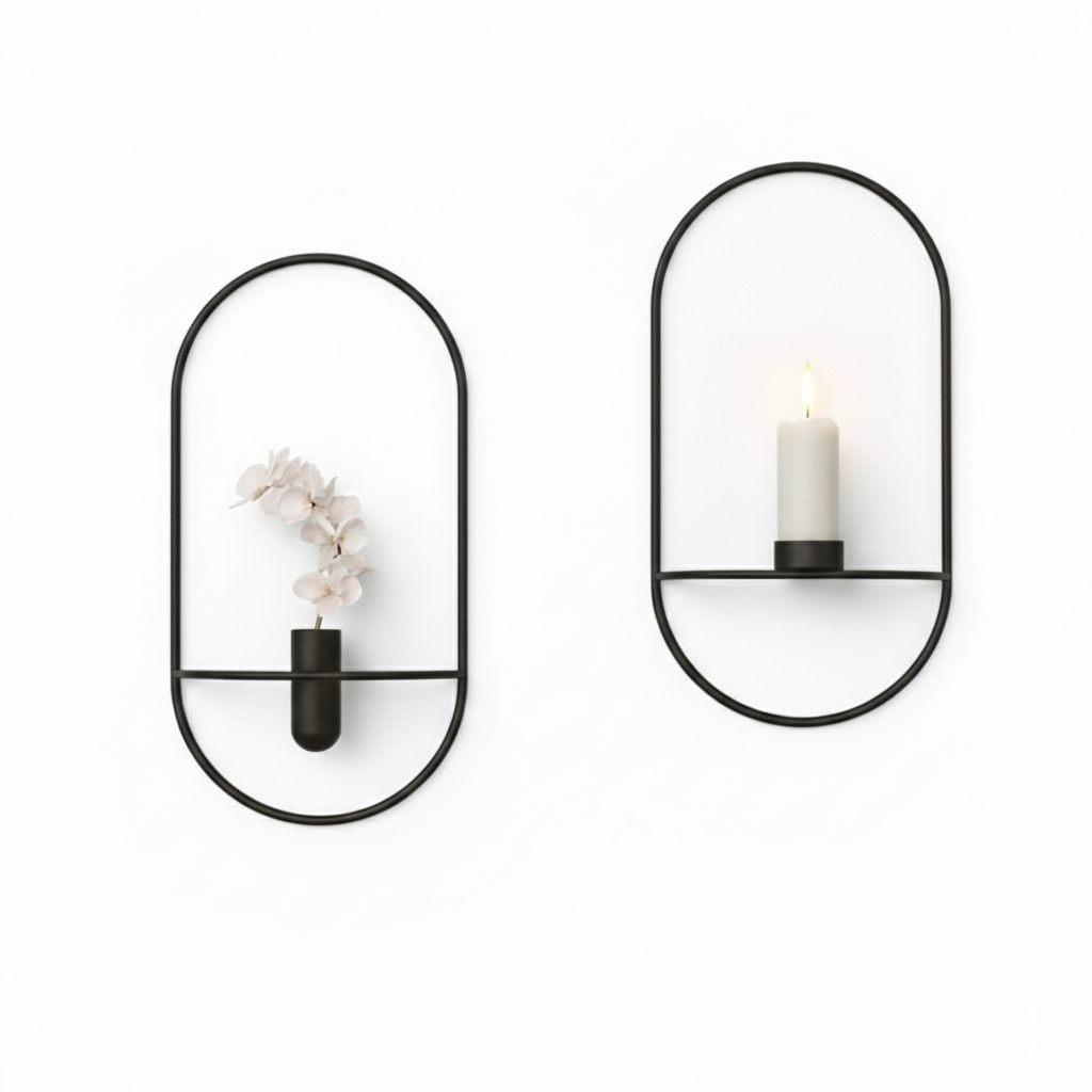 Florero y Candelabro de pared