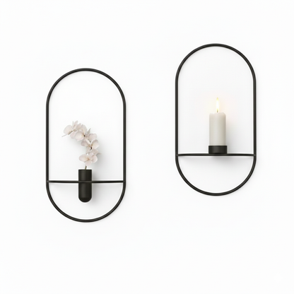 Florero y Candelabro de pared