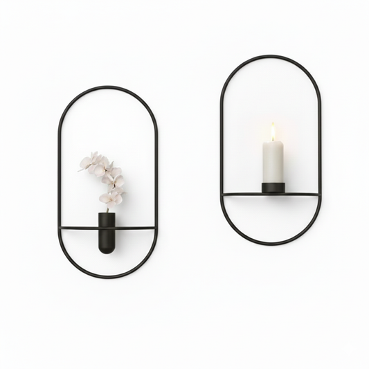 Florero y Candelabro de pared