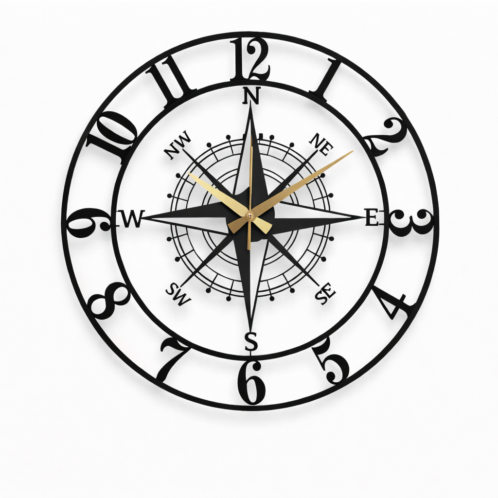 Reloj de pared Rosa de los Vientos