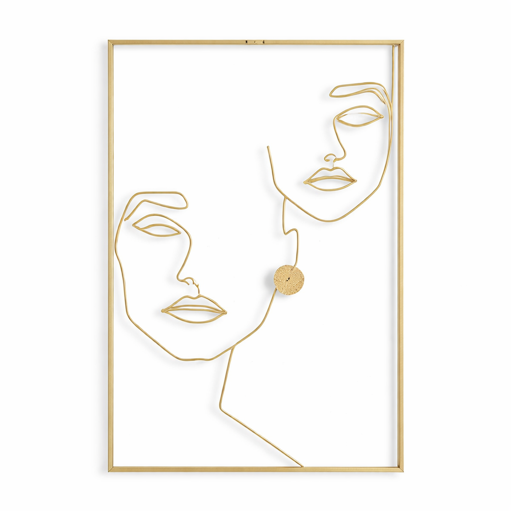 Aplique de pared Silueta de Rostros