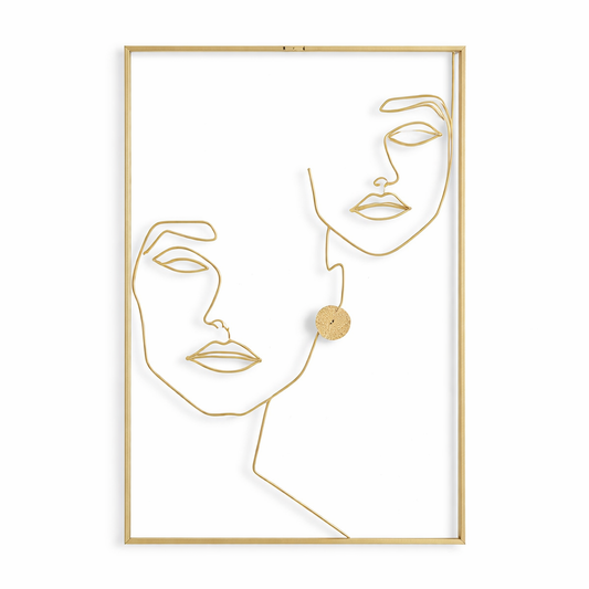 Aplique de pared Silueta de Rostros