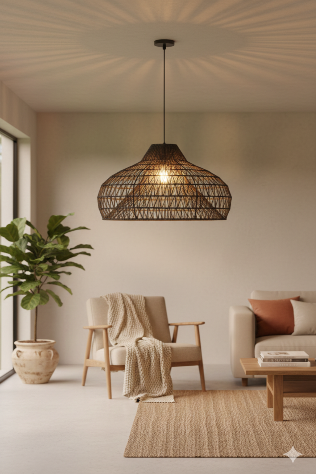 Lámpara de techo artesanal Giron PROMO