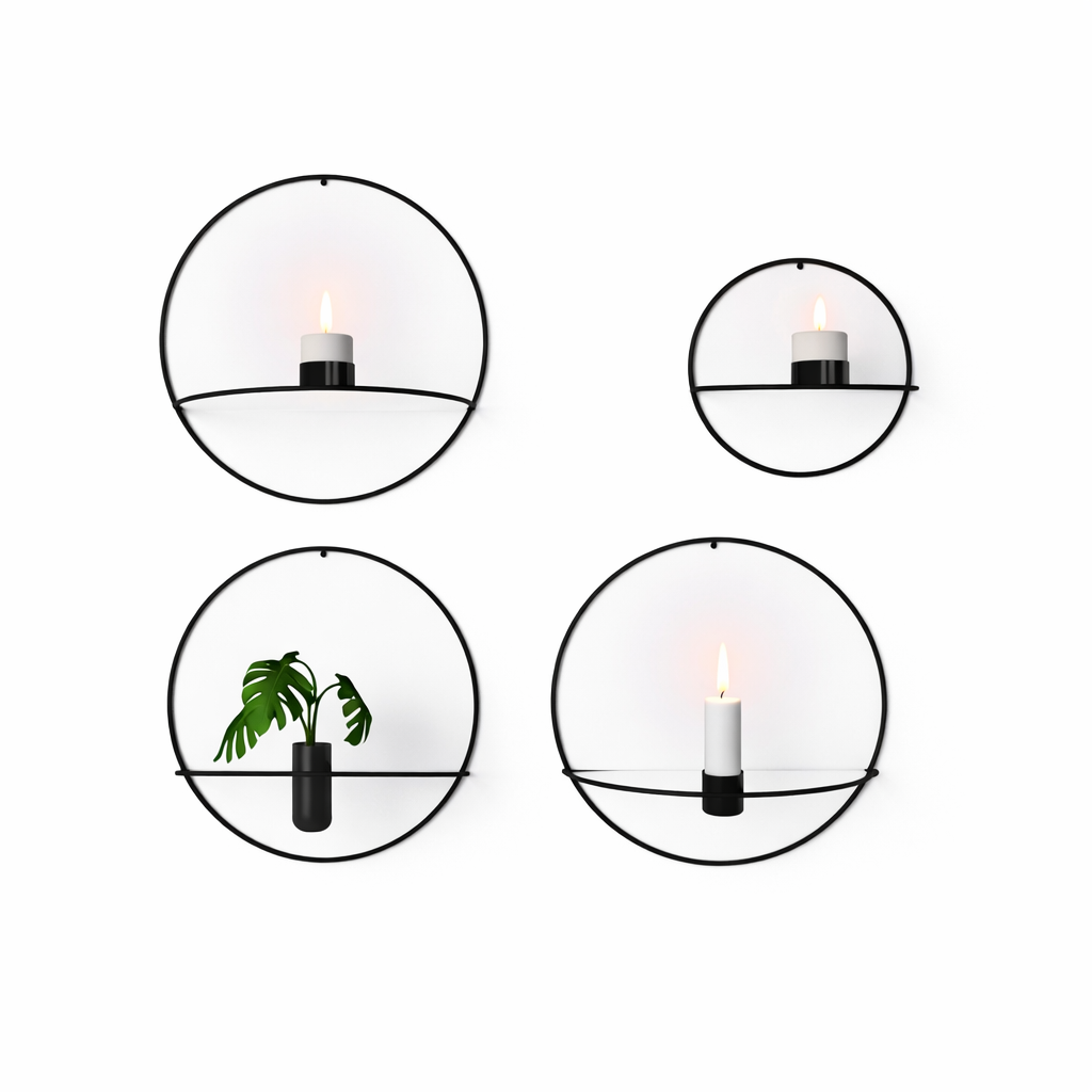 Florero y Candelabro de pared