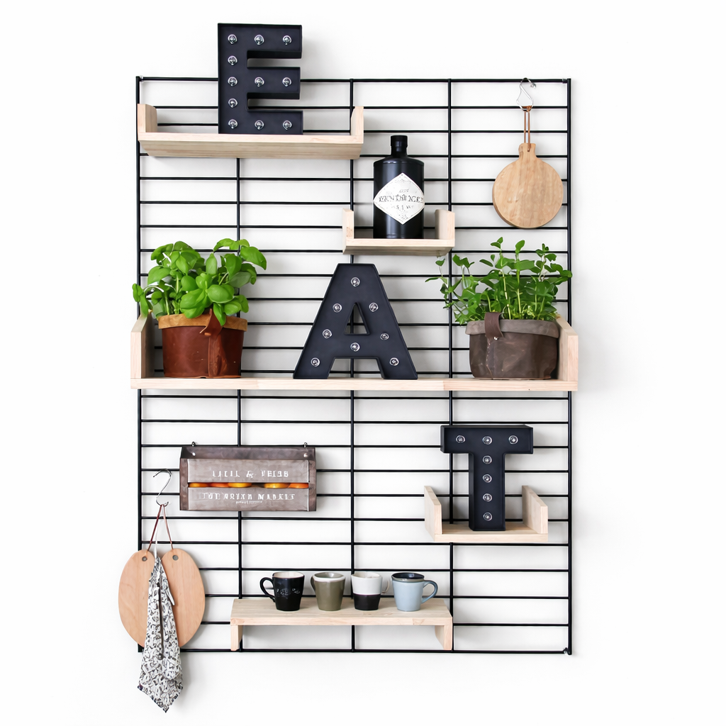 Estanteria de pared con repisas
